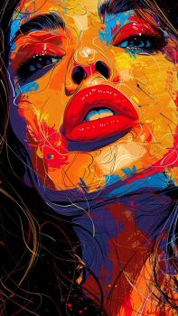 A girl with many lines